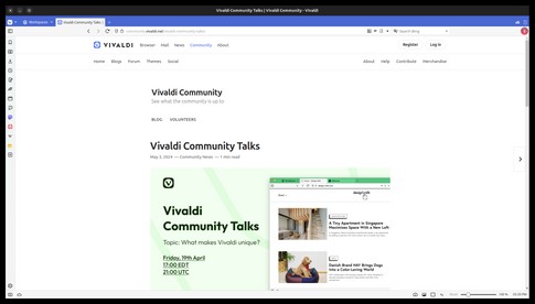 Vivaldi Community Talks